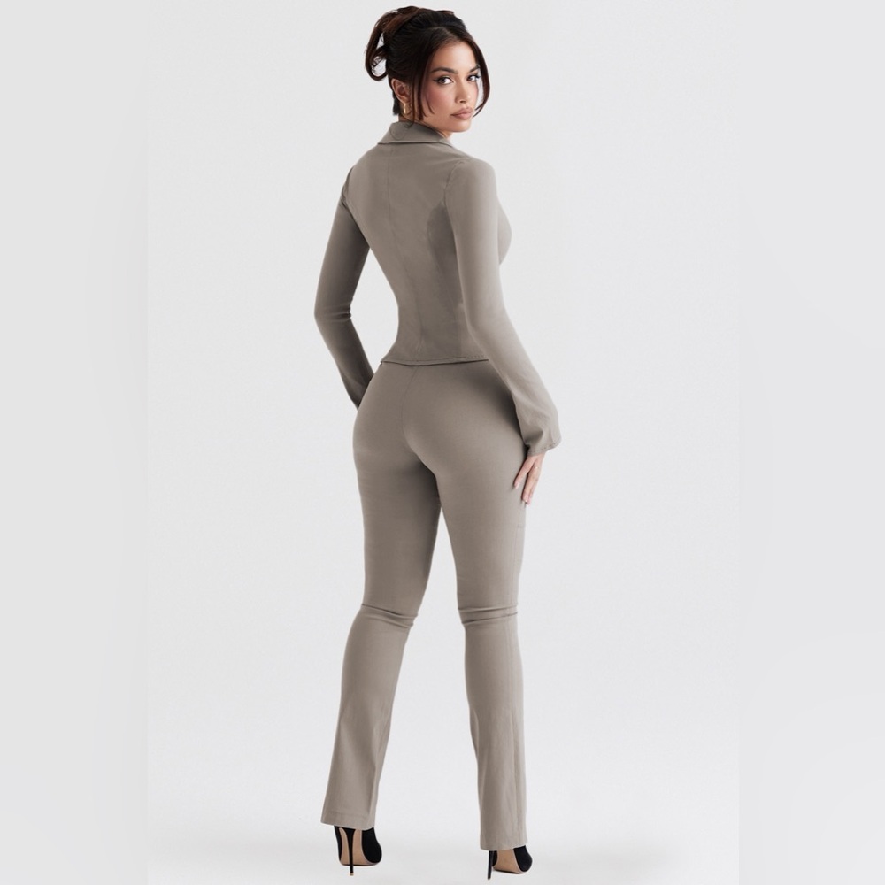 House of CB Laurel Smoke High Waisted Trousers - Picture 3 of 7
